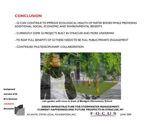 Green Infrastructure for Stormwater Management | PDF