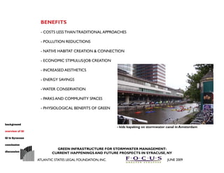 Green Infrastructure for Stormwater Management | PDF