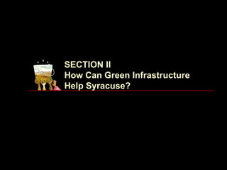 SECTION II
How Can Green Infrastructure
Help Syracuse?
 