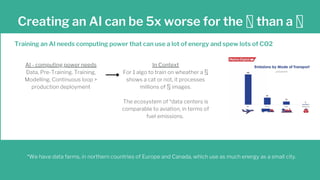 Greening Artificial Intelligence | PDF