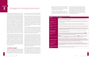 Strategies for initiating transformation 
STRATEGIES FOR INITIATING TRANSFORMATION GREENING UNIVERSITIES TOOLKIT 
13 
Having established the destination, the next step is to 
decide how to get there. Fortunately, there is no need to 
“reinvent the wheel” – given the intent of this Toolkit as 
a resource relevant to universities worldwide, strategies 
and frameworks with evidenced global applicability are 
adopted where possible, and adapted where necessary. 
The focus of this Section is on the high level strategies 
needed to initiate a university’s transition to sustain-ability 
– understanding barriers and drivers, making the 
commitment, establishing a vision and engaging with 
the university and external communities to bring it to 
fruition. The sources drawn on for this Section include 
the International Organization for Standardization, the 
UNEP Practitioner’s Handbook on Stakeholder Engage-ment 
[30] and work done over the past two decades by 
organisations such as the University Leaders for a Sus-tainable 
Future (ULSF), International Sustainable Cam-pus 
Network (ISCN), and Association for the Advance-ment 
of Sustainability in Higher Education (AASHE). 
Details for these and other similar international organi-sations 
are provided in Section 5, Resources for change. 
It is stating the obvious that the transition to global sus-tainability 
requires conscious, long-term, directed ef-fort, 
but the message bears repeating. It will not happen 
through wishful thinking. The time scale for such trans-formational 
change is frequently cited as 40-50 years, 
or between one and two generations. If, for instance, 
worldwide CO2 emissions were halved by 2050 com-pared 
to 1990 (suggesting a reduction of at least 80% 
by developed countries), there is a high probability that 
global warming could be stabilised below two degrees 
[31]. The strategies introduced in this Section reflect this 
long-term perspective. 
2.1 Where to begin? 
Strategies for organisational change are often character-ised 
as top down (management driven) or bottom up (staff 
driven). The best strategies usually involve a combination 
of both approaches; for example, adoption of a high level 
vision statement or policy, and initiation of low cost, high 
impact project(s) at a grass roots level. Improving energy 
efficiency is a typical example of such “low hanging fruit”. 
Experience worldwide has demonstrated time and 
again that leadership from university management at 
the highest level is essential to integrate sustainabil-ity 
into mainstream practice. Bottom-up action by staff 
and students is necessary, but is not in itself sufficient 
to bring about inclusion of sustainability in the univer-sity’s 
core business. For development to be sustainable, 
it must be rooted in cultural values [32] – the bottom-up 
approach alone is unlikely to achieve the cultural shift 
which is a precondition for institutional sustainability 
transformation [33]. 
However, the top-down approach by itself is also insuffi-cient. 
The decentralised and semi-autonomous nature 
of university entities such as departments, schools and 
research centres tends to encourage responsibility to 
the unit rather than the university, so initiatives driven 
solely from the top may be seen as an imposition and 
will be difficult to implement successfully [34]. 
There are three distinct constituencies in any university 
– students; academic staff; and administrative / opera-tional 
staff. Any sustainability programme which aims to 
achieve widespread participation must take account of 
the varying roles, experiences and expectations of these 
separate subcultures as the starting point. The evidence 
suggests the greatest leverage in achieving institution-al 
change occurs when all three groups share a vision 
and a perception that they are working to the same 
end [6]. Further, once an idea has been accepted and 
incorporated into the system’s culture and day-to-day 
operations it becomes difficult to dislodge, even with a 
change of top management [35]. 
Another way to manage change is to think of a univer-sity 
as a complex ecosystem composed of interdepend-ent 
components which must be considered in their 
totality, together with their web of connections. This 
“whole systems” approach implies a condition of dy-namic 
equilibrium in which goals, objectives, and activi-ties 
are adjusted and fine-tuned in the organisation and 
SECTION 2 
14 
day-to-day practical delivery of campus sustainability 
programs [25]. This model is consistent with the con-tinual 
improvement cycle discussed in Section 3, and is 
the hallmark of a learning organisation. 
In summary, experience worldwide confirms that a 
combination of top management commitment and 
staff and student engagement offers the best opportu-nity 
both for successful initiation and long-term perfor-mance 
of university sustainability programs. The follow-ing 
sections discuss some practical strategies to bring 
this about, while Section 3, Tools for delivering transfor-mation, 
addresses the substantive “tactical” aspects of 
making it happen, broadly in line with the ISO 14001 En-vironmental 
Management System standard as adapted 
for the higher education context 
Table 2.1: Process overview – summary of Sections 2 and 3 of the Toolkit. 
ACTIVITY COMMENTS 
Making the commitment This commonly includes developing a sustainability vision and/or mission statement, and/or signing a third party 
declaration or charter on university sustainability. 
Engaging the university and 
wider community 
Includes strategies and tactics for engaging with and securing the participation of university stakeholders (academic and 
operational staff and students) as well as the wider community of alumni, industry partners, government agencies, local 
schools and residents, etc. 
Developing a sustainability 
policy The university’s sustainability policy is the high level driver for its short- and long-term sustainability goals. 
Establishing a sustainability 
committee 
The committee, representing staff and students and chaired by a member of senior management, is responsible for input 
to and review of the university’s sustainability policy, objectives, targets and action plans, for final management approval. 
Setting up the sustainability 
team 
Top management should appoint a sustainability manager with sufficient authority, resources and freedom to act, who 
may head a professional sustainability unit and/or coordinate a team of staff and student volunteers, depending on the 
size and resources of the particular university. 
Determining the baseline: 
initial environmental / 
sustainability reviews 
This provides the starting point for prioritising issues for action (for example through application of risk assessment 
methods) and setting objectives and targets. 
Selecting and defining 
indicators 
Indicators enable tracking of progress towards achievement of objectives and targets. Suggested indicator themes 
are: energy, carbon and climate change; water use; land use; material flows; sustainability in research; education for 
sustainability; governance and administration; and community outreach. 
Setting objectives and targets 
Objectives are overall goals arising from the university’s sustainability policy; targets are detailed performance require-ments 
set to achieve the objectives. Targets should be “challenging but achievable”, and should reflect the university’s 
commitment to sustainable development and the ultimate achievement of a sustainable university. 
Developing and implementing 
sustainability action plans 
Sustainability management programs or action plans are the engine room for change. Plans are time-bound, and 
developed and reviewed on a regular basis in line with the sustainability targets. The plans set out in this Toolkit address 
the following substantive areas: Energy, Carbon and Climate Change; Water; Waste; Biodiversity and ecosystem services; 
Planning, Design & Development; Procurement; Green office; Green lab; Green IT; Transport 
Awareness and training Awareness building and training opportunities need to be built into every sustainability action plan. 
Communications and 
documentation 
Each sustainability action plan will need to incorporate a communications strategy to facilitate engagement of the 
university community and maximise the chances of success. Documentation of all aspects of the system minimises the 
loss of “corporate memory”. 
Closing the loop: monitoring, 
evaluating and communicating 
progress 
This system requirement includes establishment of internal audit and management review cycles, annual sustainability 
reporting, and marketing promotion and celebration of successes. 
 