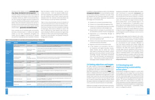 STRATEGIES FOR INITIATING TRANSFORMATION GREENING UNIVERSITIES TOOLKIT 
33 
The focus of this Toolkit is on the sustainable plan-ning, 
design, development and management of the 
university campus as distinct from the core business of 
teaching, research and outreach, which is the subject of 
a separate initiative by UNEP’s Environmental Educa-tion 
and Training Unit (Higher Education Guidelines for 
Curriculum Review and Reorientation towards Sustain-ability). 
Hence the indicators proposed here will be re-stricted 
to the four themes which encompass the physi-cal 
aspects of university sustainability, together with the 
critical enabler – governance and administration. 
Every university has its individual goals and priorities, 
and every university exists in a national and regional 
context, as has been emphasised throughout the 
Toolkit. Hence to suggest a “one size fits all” indicator 
set would be inappropriate and unworkable. However, 
there are clearly a number of core indicators – such as 
carbon emissions – which are relevant to all universi-ties. 
Each university can supplement these core indica-tors 
with additional metrics which measure particular 
attributes which the university community deems are 
worth tracking on its journey towards sustainability. 
Table 3.2 lists a recommended core set of indicators of 
environmental performance, which are identified as rel-evant 
and applicable to almost all universities, irrespec-tive 
of size or location (one minor exception include use 
of natural gas, which will be irrelevant to some). The 
task of collecting the initial baseline data should be 
used to develop an effective procedure for regular data 
collection to inform action planning and target setting – 
annually for most indicators, and typically monthly for 
energy, water and waste. 
Table 3.3: Recommended core university environmental performance indicator set. 
ELEMENT METRIC UNITS* COMMENTS 
Energy, carbon 
and climate 
change 
Scope 1 and 2 greenhouse 
gas emissions tCO2e/capita Measurement of Scope 1 & 2 emissions disaggregated to source is regarded as the 
minimum requirement. Best practice will include Scope 3. 
Electricity consumption kWh/m2 floor space 
kWh/capita 
In most cases, this will be the largest contributor to a university’s GHG emissions. 
Proportion of electricity derived from onsite and/or renewable sources should be 
separately recorded. 
Natural gas consumption GJ/m2 floor space 
GJ/capita 
Any natural gas used in cogeneration and trigeneration should be separately 
recorded. 
Transport energy 
consumption 
kL fuels 
Passenger kilometres 
Minimum requirement for measurement is the university vehicle fleet. Best practice 
will include air travel and commuter travel modal split. 
Water use 
Potable and non-potable 
water consumption 
kL/m2 floor space 
kL/capita 
Should include consumption of collected rainwater and any other sources of water 
reuse. 
Wastewater production kL/capita Volume of greywater and blackwater which is reused is captured by the previous 
indicator 
Land use 
Proportion of certified green 
buildings by floor area m2/m2 This indicator is assumed to integrate the workplace health, environmental and 
productivity benefits of green buildings. 
Proportion of pervious / 
impervious surfaces m2/m2 Proxy metric for anthropogenic impact on hydrological cycles and urban 
microclimate. 
Vegetation cover m2/m2 
Proxy estimate of vegetation ecosystem services. May be supplemented by 
measurement of leaf area index (LAI) which enables a more refined estimate (see 
Technical Appendix). 
Material flows 
Solid waste disposal kg/capita Can be disaggregated into categories, e.g. municipal solid waste, construction and 
demolition, hazardous, e-waste, etc. 
Solid waste recovery kg/kg (diversion rate) Can be disaggregated into material types where required. 
Material use kg/capita Typically one or a few representative materials such as paper will be selected. Best 
practice will require a more comprehensive material balance. 
*Given as SI units here, actual units employed will depend on country. Note that “per capita” refers to the total population of the university (staff + students). 
34 
In addition to these biophysical metrics, the following 
management indicators are recommended as a basic 
core on which individual universities can build. These 
are adapted from the University Leaders for a Sustain-able 
Future Sustainability Assessment Questionnaire 
for Colleges and Universities [44]. 
Existence of a university Sustainability Policy 
Existence of a Sustainability Management Plan 
Existence of a Sustainability Steering Committee 
or equivalent institution-wide strategic body 
Responsibility for oversight of sustainability mat-ters 
allocated to member of senior management 
Appointment of a Sustainability Manager or 
equivalent position 
Orientation programs on sustainability for aca-demic 
and operational staff 
Existence of socially responsible purchasing and 
investment practices and policies 
Regularly conducted environmental audits 
A new initiative to be launched at the Rio + 
20 Conference, the Higher Education Sustain-ability 
Initiative, sets out similar core criteria 
with respect to teaching and research, campus 
greening, community outreach and also sharing 
knowledge through international frameworks 
such as the UN’s education and training struc-tures. 
(http://www.uncsd2012.org/rio20/index. 
php?page=view&nr=341&type=12&menu=35) 
3.4 Setting objectives and targets 
ISO 14001 defines an environmental objective as an 
overall goal, arising from the environmental policy, which 
an organisation sets itself to achieve and which is quan-tified 
where practicable. An environmental target is de-fined 
as a detailed performance requirement, quantified 
where practicable, applicable to the organisation or parts 
thereof, which arises from the environmental objectives 
and which needs to be set and met (annually, five yearly, 
etc.) in order to achieve these objectives. Similar criteria 
will apply to objectives and targets which address the eco-nomic, 
social and cultural dimensions of sustainability. 
Objectives and targets are typically linked to indicators, 
to enable tracking of progress. Targets should be “chal-lenging 
but achievable”, and should reflect the univer-sity’s 
commitment to sustainable development and 
the ultimate achievement of a sustainable university. 
The introduction to this Section proposes a combina-tion 
of stretch goals (e.g. zero net imported energy and 
water, zero net waste) and staged transitional strate-gies 
to achieve them – see for example Figure 3.1. To 
support the implementation of sustainability action 
plans, objectives and targets should be set and regular-ly 
reviewed for each relevant function and level of the 
university; for example an overall objective to reduce 
energy use may be disaggregated to include individual 
annual targets for specific buildings or services such as 
lighting or HVAC. 
Objectives and targets must be relevant to the univer-sity’s 
significant environmental / sustainability aspects 
and impacts, discussed in Section 3.2 above. Priorities 
will vary according to the economic, social, geographic, 
etc. circumstances for each university, although it is 
clear that carbon emissions and climate change will 
represent a common priority for the great majority of 
institutions. ISO 14001 also requires organisations to 
consider legal, financial, operational and business re-quirements 
in setting its objectives and targets, and the 
views of “interested parties”. In the university context, 
the interested parties are students, staff and the wider 
community, who should be purposely engaged in the 
target setting process (see Section 2, Strategies for initi-ating 
transformation). 
3.5 Developing and 
implementing sustainability 
action plans 
Sustainability management programs or action plans 
are the engine room for change. Plans are time-bound, 
and developed and reviewed on a regular basis in line 
with the sustainability targets. Each university will have 
its own targets and its own organisational structures for 
delivery. The structure developed for this Toolkit inte-grates 
models from many individual universities, uni-versity 
associations and other organisations reported in 
the literature, and practical experience in preparing and 
implementing environmental / sustainability action 
plans. It is designed to address: 
 