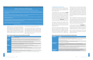 UNIVERSITY OF VIRGINIA FOOD COMPOSTING PROGRAM 
March 3, 2010 – The University of Virginia plans to expand its pioneering food composting program to two more dining halls. 
Food waste from the Observatory Hill Dining Hall has been composted since November 2008. A student-run operation hauls about 2.5 tons 
of organic waste from the dining hall to Earlysville’s Panorama Farms each week, where it is composted and sold locally as a fertilizer and 
soil amendment. 
“We’ve reduced Observatory Hill’s trash service by half,” said Bruce “Sonny” Beale, recycling superintendent for the University. “We were 
picking up six to 10 tons a week. Now we are getting six to eight tons every two weeks.” 
A second food pulper has been installed in Newcomb Dining Hall. The pulp is placed in special 30-gallon containers, which the recycling 
office hauls to Panorama Farms. 
“This takes landfill material and turns it into a useful product,” said Jeff Sitler, environmental compliance manager at the Office of Environ-mental 
Health and Safety. “And it reduces greenhouse gases because food waste in a landfill generates methane gas. When you compost it 
is broken down by different microbes and does not produce methane.” 
He also noted that the material is composted locally and used locally in growing food and flowers. “This is a student-initiated learning tool,” 
Sitler said. “They collect the data and write all the reports.” 
Report edited from http://www.virginia.edu/uvatoday/newsRelease.php?id=11152, accessed 25/3/2012 
Engagement with the university community requires a 
focus on best practice, accountability and transparency. 
Waste management systems must be more convenient to 
use than the alternative of throwing things away – because 
there is no “away”. So adequate information is crucial to 
progressing “towards zero waste”, and where dedicated 
off-site processing is available, it will reduce the need for 
user-unfriendly source separation systems on site. 
The university solid waste stream is usually extremely 
diverse, ranging from food organics to electronic waste 
and laboratory glassware, and actions to deal with these 
varied components need to be prioritised according to 
impact. Table 3.6 lists some common elements of a 
waste management action plan. 
STRATEGIES FOR INITIATING TRANSFORMATION GREENING UNIVERSITIES TOOLKIT 
39 
Table 3.6: Actions to maximise resource recovery and minimise waste to landfill. 
CATEGORY ACTION 
Policy and 
behaviour 
change 
Employment of Waste Manager. 
Sustainable procurement standards which address longevity, durability, repairability recyclability and recycled content. 
Financial strategies to assign waste costs incurred – and savings achieved – to the responsible cost centres. 
Waste management awareness programs – posters, stickers, events and competitions, websites, awards and incentives. 
Programs targeting teaching and research to minimise generation of hazardous wastes. 
Waste 
management 
Waste characterisation study to identify waste stream components and prioritise response. 
Individual staged and prioritised programs for waste minimisation which address each component of the university 
waste stream according to environmental impact. 
Performance-based waste management contracts to specify resource recovery targets. 
In-house collection of recyclables (e.g. paper / cardboard) where practicable, to support local job creation. 
Provision of adequate storage spaces for waste and recyclables. 
Secure storage spaces for hazardous wastes to minimise risk of spillage / leakage. 
Closing the 
loop 
Campus based exchange and reuse programs – e.g. office furniture, stationery, lab equipment, computers and office 
equipment. 
On-site composting of food and garden organics for reuse on campus grounds. 
Campus based programs to process collected recyclables – e.g. shredding of food-contaminated paper, broken 
furniture, etc. for compost and mulch. 
40 
3.5.4 Biodiversity and ecosystem services 
University campuses are located in practically every bi-oregion 
on the planet. Even in the most urbanised set-ting, 
a campus usually contains some greenery – trees, 
lawns and garden beds. 
Costanza et al identify 17 major categories of services 
provided by natural ecosystems, from climate regula-tion 
to pollination and recreation [67]. They estimate 
these services (via economic valuation methods, which 
they stress are hedged by uncertainties) as worth at 
least $US33 trillion annually worldwide. Their valuation 
was in 1994 US dollars, equivalent to at least $50 trillion 
in today’s money. Greater biodiversity enhances the 
resilience and productivity of these ecosystem services. 
Urban spaces in particular import ecosystem services 
from vast areas; “Eventually, human services in urban-ized 
areas decline as ecosystem services locally and 
globally are reduced by the increasing pressure posed 
by urbanization” [68]. 
Objectives for the design and management of campus 
green space should therefore address three distinct 
aspects: extending the area of vegetation where pos-sible 
(which may include, for example, the installation 
of green roofs; increase the density of vegetation, e.g. 
as measured by leaf area index, i.e. available photo-synthetic 
surface; and enhance the diversity of vegeta-tion. 
Targets can be set for all three aspects. “Ecologi-cally 
engineered” green infrastructure systems [69] (of 
which green roofs and walls are two examples) provide 
a means of addressing these aspects simultaneously. 
Similarly, development of productive landscape sys-tems 
to provide food, fibre and/or timber (e.g. through 
permaculture design) can address the economic, social 
and environmental bottom lines of sustainability at the 
same time. 
Finally, the specifically human element cannot be ig-nored 
– the design of the campus landscape should 
acknowledge the restorative effect of green spaces, and 
incorporate opportunities for quiet contemplation and 
relaxation, community interaction and more active rec-reation, 
to enhance health and wellbeing in an environ-ment 
which can often be intense and stressful. 
In relation to green infrastructure management, the 
key is to design in such a way as to minimise the ongo-ing 
impacts of maintenance (material and energy inputs 
and waste outputs). Table 3.1 discusses a range of sus-tainable 
management and maintenance opportunities. 
Table 3.7 outlines some potential action plan responses 
relating to biodiversity and ecosystem services policy, 
design and development. 
Table 3.7: Actions to preserve and enhance campus biodiversity and ecosystem services. 
CATEGORY ACTION 
Policy, design and 
development 
Survey and evaluation of campus biodiversity and ecosystem services. 
Extension of campus green space (consolidation / intensification of campus buildings over time, 
installation of green roofs / walls). 
Increase density of campus vegetation, e.g. through additional tree planting. 
Enhance diversity of campus vegetation. 
Green infrastructure / ecological engineering projects (green roofs / walls, designed wetlands for 
wastewater treatment, phytoremediation of contaminated land, indoor landscapes for biofiltration / indoor 
environmental quality). 
Development of productive landscape systems (permaculture, aquaponics) to provide food / fibre / timber. 
Restorative and enabling landscapes for contemplation, recreation and wellbeing. 
Campus grounds and green infrastructure used in teaching and research. 
Management and 
maintenance 
Refer to Table 3.1 for typical management and maintenance actions. Note that specialised green 
infrastructure (green roofs, designed wetlands, etc.) require specialised maintenance, which can both 
provide opportunities for local job creation and valuable student learning experiences. 
 