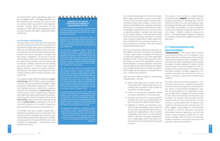 STRATEGIES FOR INITIATING TRANSFORMATION GREENING UNIVERSITIES TOOLKIT 
47 
on environmental or other sustainability projects. This 
may be integrated with, or managed separately from, 
the university’s usual curriculum, and may be run as 
an incentive scheme (e.g. fee-free) to encourage par-ticipation. 
University student associations are often 
well-placed to offer training and development, which 
can help to reinforce their stake in sustainable campus 
development. 
3.6.2 The campus as living laboratory 
The Introduction to the Toolkit notes that “universities 
can teach and demonstrate the theory and practice of 
sustainability through taking action to understand and 
reduce the unsustainable impacts of their own activi-ties. 
Historically, the demands of teaching and research 
resulted in the structural separation of academic staff 
from campus management. This has led to the view 
that focusing on campus issues is a distraction from the 
core mission of the university. In fact, the campus itself 
can become a feedback mechanism for the teaching 
and research practice to “achieve mission alignment 
between teaching, research and campus operations, 
harnessing the vast collective learning process that is 
currently underway within its walls, to benefit its own 
systems” [6]. 
Such projects broadly reflect the philosophy of experi-ential 
learning. Kolb [75] offers a concise summation: 
“Learning is the process whereby knowledge is created 
through the transformation of experience”. This defini-tion 
emphasises process as distinct from content or 
outcomes, and importantly, the transformative nature 
of that process, in both an objective and a subjective 
sense. Within this experiential framework, environmen-tal 
learning is best served by an approach which is both 
context-based, responsive to social context and setting 
[76]; and problem-based, characterised by the use of 
“real world” problems as the context for students to 
learn critical thinking and problem-solving skills [77]. 
The literature and many university websites offer a 
substantial and growing inventory of examples of the 
university campus as living laboratory (and lecture the-atre) 
for applied sustainability interventions. Examples 
include projects from first year to PhD level, and include 
all aspects of sustainability – environmental, social, 
economic and cultural. 
UNIVERSITY OF SONORA 
CERTIFIED SUSTAINABILITY 
MANAGEMENT SYSTEM 
One of the most successful efforts in Latin America to 
transform a higher education institution into a more 
sustainable organisation has come from the Univer-sity 
of Sonora in Mexico. 
Sustainable practice at the University of Sonora is 
inspired by the institutional vision and mission and 
reflected in the sustainability policy which fosters a 
culture of protecting natural resources and prevent-ing, 
reducing and/or eliminating environmental and 
occupational risks. 
The University’s sustainability initiatives address the 
full scope of its activities – teaching, research, out-reach 
and partnership and campus greening. A Sus-tainability 
Management System (SMS) provides the 
framework for greening campus operations. The SMS 
achieved ISO 14001 certification in 2008, enabling the 
University of Sonora to become one of the few higher 
education institutions in the world with this certifica-tion, 
and the first in Latin America. 
The SMS is not only directed at sustainable opera-tions, 
but also strives to enhance Engineering Col-lege 
students’ education through practical appren-ticeships 
with an integrated triple bottom line focus. 
From the start, the system has been linked to the sub-stantive 
functions of teaching and research in order 
to transform the campus into a living laboratory for 
continual learning. Areas of attention include efficient 
use of water and energy, laboratory safety and haz-ardous 
materials management as well as the reduc-tion, 
reuse, and recycling of non-hazardous materials 
such as paper, plastic and organic waste. 
A quarterly report provides the basis for review and 
evaluation of the SMS to ensure its effectiveness. Strong 
emphasis is put on continuous improvement and over-all 
performance shown by sustainability indicators. 
The appropriateness of the sustainability policy is also 
reviewed, as well as achievement of the objectives and 
targets, regulatory compliance, corrective and preven-tive 
actions and the findings of internal audits. 
Text adapted from Velázquez, L., Munguía, N., Esquer, 
J. and Zavala, A., 2011. “Sustainable Good Practices 
in the University of Sonora, Mexico”, Global University 
Network for Innovation http://www.guni-rmies.net/ 
news/detail.php?id=1750; Image from Universidad 
de Sonora/University of Sonora website http://www. 
uson.mx/noticias/default.php?id=6511, accessed 
21/08/2011. 
48 
For universities embarking on the transition to sustain-ability, 
logical opportunities to pursue include deter-mination 
of the university’s baseline environmental / 
sustainability performance through an initial environ-mental 
or sustainability review, preparation of a sustain-ability 
report, or conducting a carbon footprint analysis, 
as assessable components of an environmental science 
or engineering program. Generally these tasks would 
be class based; individual or small team based studies 
could include post-occupancy evaluation of a specific 
campus building, energy, water or waste audits of par-ticular 
activities, life cycle assessment of goods or ser-vices 
procured by the university or life cycle costing of 
proposed sustainability actions. 
Even this brief summary indicates the potential to in-volve 
different disciplines individually and collectively 
in campus based projects. Sociologists and historians 
can explore the background to university sustainability 
management with a view to informing current policy; 
law students can research the applicability of environ-mental 
legislation to campus operations; medical stu-dents 
can address issues of public health; psychologists 
can investigate opportunities and barriers to organisa-tional 
change and the adoption of sustainable behav-iours 
– and this is just a partial list. 
There are several different models for implementing 
“living laboratory” initiatives: 
Student internships, paid or unpaid, with the 
sustainability team. These would include an ap-propriate 
level of academic credit awarded for 
successfully completed projects. 
Inclusion of teaching and assessment material 
on campus sustainability in an existing course. 
A specific course focused on campus sustainabil-ity. 
Ideally this would be cross-disciplinary, and 
open to students from different fields of study. 
Integration of teaching and assessment mate-rial 
on campus sustainability across a number of 
courses, covering a range of disciplines and coor-dinated 
with implementation of the university’s 
sustainability action plans. This is the preferred 
model to support the university’s ongoing transi-tion 
to sustainability, and will likely require sev-eral 
iterations of the sustainability planning cycle 
to achieve. 
The campus can also function as a living laboratory 
for staff and student research, with similar scope as in 
learning and teaching. The advantage here is that the 
outcomes are likely to be more long-lasting, for exam-ple 
involving potentially major innovations affecting the 
campus fabric and operations, and also providing new 
resources for learning and teaching into the future. The 
main criterion – whether in relation to teaching or re-search 
– is that living laboratory programs are integral to 
the university’s sustainability management system and 
action plans. 
3.7 Communications and 
documentation 
“Communications” in this context refers to internal 
communications relevant to the development, main-tenance 
and continual improvement of the university’s 
sustainability management system. Strategies for com-munication 
with internal stakeholders should consider 
the range of variables addressed in Section 2.4 of the 
Toolkit relating to community engagement. Each sus-tainability 
action plan will need to incorporate a com-munications 
strategy to facilitate engagement of the 
university community and maximise the chances of 
success – although in practice some of these may be 
combined. 
ISO 14063: 2006 Environmental management - Envi-ronmental 
communication - Guidelines and examples, 
one of the International Organization for Standardiza-tion 
“family” of environmental management stand-ards 
[78], gives guidance to an organisation on gen-eral 
principles, policy, strategy and activities relating 
to both internal and external environmental com-munication. 
For example, communications activities 
should enhance two-way communication, promote 
consensus, provide opportunities to address issues 
in depth and promote education and awareness. ISO 
14063 suggests setting targets for communication, 
for example in terms of stakeholder participation 
and feedback obtained. Approaches and tools may 
include minuted meetings (possibly with an inde-pendent 
facilitator where the issues are particularly 
complex), newsletters, social media, focus groups and 
workshops, displays and exhibitions. 
 