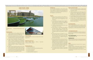GLOBAL EXEMPLARS GREENING UNIVERSITIES TOOLKIT 
79 
CASE STUDY: CHINA 
Tongji University, Shanghai 
Shanghai campus Architectural Design & Research Insti-tute 
General Description: 
Tongji University has four campuses, with the total 
area of 1,501,281 m2, and 420 buildings where around 
39,000 students study every year in 29 faculties; 
The University recognizes that it has a responsibility to 
manage its activities in a way that reduces the negative 
environmental impacts and promotes sustainability; 
Tongji University established a Management Com-mittee, 
an Expert Committee and a Management 
Office to share the responsibilities of the sustainable 
campus construction, and identifies three priority 
areas for sustainable campus construction, namely 
energy conservation in research, management, and 
education; 
Tongji University initiated the setting up of the China 
Green University Network (CGUN), which consists of 8 
core universities and 2 research institutes and Tongji 
University acts as the first chairmanship. CGUN is lead-ing 
the construction of sustainable campuses in China 
and its influence is growing fast in the world; 
Target beneficiaries: 
Community largely at university and regional level, but also 
at global level. 
UNEP thematic priority area: 
Climate change; Resource efficiency (sustainable 
consumption and production). 
Project/Innovation area: 
Research & Development 
Greening of University infrastructure/facilities/operations 
Community collaboration 
University management 
Student participation/engagement 
80 
Identified issues: 
The need to take responsibility as a major research univer-sity 
to contribute to shaping of the national sustainable 
campus agenda. The need to promote sustainability on its 
campuses in terms of energy use, research, education, stu-dent 
engagement, and social service. 
Outcomes: 
Campus energy management system (CEMS) is es-tablished 
to monitor and report energy use of the 
whole university, and 182 buildings have online 
monitoring; 
Commissioned by Chinese government, Tongji Uni-versity 
composed five national technical guidelines 
for the construction and operation of CEMS, which 
are implemented in 120 universities; 
In total 91 course have been developed that include 
sustainability in their curricula; 
Various initiatives on sustainability have effectively 
stimulated students’ interest in sustainable design; 
they have successfully designed a bamboo solar 
house and a container solar house showing good 
sustainable concepts in Solar Decathlon in 2010 and 
2011; 
Building retrofit of total area of 296,647 m2 is on pro-gress 
since 2009, which includes the use of sewage 
source heat pumps, water recycling projects, verti-cal 
and roof greening, etc. in addition to energy and 
water efficiency measures; 
One of the retrofit projects included renovation of an 
existing abandoned car parking building, which was 
originally planned to be demolished, into an office 
building of five stories and 68,000 m2. The building, 
for Architectural Design & Research Institute (ADRI), 
is now a demonstration building with a 630KWp BIPV 
system and a centre of education on energy conser-vation 
and renewable energy technologies; 
The University intends to publish an annual report 
on sustainable campus innovations implemented 
that year; 
Evidence / Assessment / Rating: 
In 2007, The University received a national award 
of annual demonstration project of building energy 
conservation in China. 
In 2008, it received the 1st prize of the Progress Award 
in Science and Technology issued by the Ministry of 
Education in China - Demonstration and Integration 
of Technologies in Sustainable Campus Construction. 
Per capita energy and water use has been reduced by 
5.6% and 14.8% respectively between 2010 and 2011. 
The BIPV system on the ADRI building covers 6600 
m2 of the roof area, generates 535MWh of electricity 
every year and provides an annual reduction in CO2 
emission by about 566 tons. 
Size of implementation: 
Campus energy management system in approx. 1.16 mil-lion 
m2 in 182 buildings; Total floor area of building retrofits 
of about 296,647 m2. Adaptive reuse of the existing car park-ing 
building into an office building of 68,000 m2 for ADRI. 
Cost of implementation (US $): 
$1.3 million for the establishment of Campus energy man-agement 
system; $7.62 million for building retrofit projects; 
$16 million ADRI. 
Year of implementation: Overall campus initiatives: 2003 
– Ongoing; ADRI: 2009 – 2010 
Funding partners: 
Ministry of Housing and Urban and Rural Development (MO-HURD); 
World Bank Loan Program; and Shanghai Government. 
Source: 
Information provided by Dr. Shuqin Chen from Tongji Uni-versity, 
based on 
Acceptance report on Demonstration Project of Solar PV 
Buildings for Ministry of Finance and Ministry of Housing 
and Urban and Rural Development (MOHURD); and 
Annual Report of Sustainable Campus Innovation of Tongji 
University, 2011. 
 