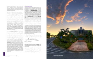 99 
TECHNICAL APPENDIX GREENING UNIVERSITIES TOOLKIT 
87 
totality of buildings on the site. Where multiple build-ings 
are selected this assumes a linear mathematical 
relationship, which holds only where the buildings are 
of similar surface area to volume ratio and share similar 
construction characteristics. 
Application of these equations enables calculation of 
the volume or mass of selected materials embodied 
in campus buildings, the average annual addition to 
and subtraction (via demolition) of materials from the 
existing stock of buildings, C&D recycling and landfill 
disposal rates and the proportional composition of the 
waste stream. The construction/demolition cycle also 
provides useful information on the durability or persis-tence 
of campus built form. Knowing the annual addi-tion 
to and subtraction from the building stock enables 
calculation of the percentage turnover each year, and 
hence the average service life of the campus buildings. 
The material intensity of built form may be measured 
against the relevant services provided by campus 
buildings [87]. “Units of service” may be defined in 
terms of student numbers, degrees awarded, research 
income etc. In other words, how much concrete, steel, 
glass, aluminium, etc is required to support the core 
business of the university? 
Given that concrete and steel have been estimated 
to be responsible for about two-thirds of the life cycle 
environmental impacts of buildings [88, 89], a “stream-lined” 
approach limited to these two materials offers a 
relatively straightforward way to establish performance 
indicators and set objectives and targets in relation to 
material intensity per unit of service, average building 
service life and C&D waste management. The analysis 
is based on basic building science and on readily ob-tainable 
information on building typology, floor area 
and construction and demolition dates. A corollary to 
this form of analysis is that the role of the building as 
intermediary in delivering a given service becomes the 
focus of attention, raising the obvious questions: can 
the service be delivered without the mediation of any 
building at all? And if not, what is the minimum mate-rial 
intensity necessary to do the job? For example, to 
what extent can a combination of online learning, im-proved 
space utilisation/scheduling, use of outdoor 
spaces and small group teaching in preference to large 
lecture theatres help to “dematerialise” the university 
campus [86]? 
7.2.4 Ecosystem services 
The positive impacts of urban vegetation, of which cam-pus 
vegetation may be considered a subset, covers the 
full spectrum of environmental, economic, social and 
cultural benefits, or ecosystem services. The amount 
of vegetation in a given space has typically been meas-ured 
in terms of canopy coverage. Boon Lay Ong of 
Melbourne University in Australia has proposed a new 
architectural and planning metric for urban greenery, 
which is well suited to application on university cam-puses. 
The green plot ratio (GPR) is based on leaf area 
index (LAI): the GPR is simply the average LAI of the 
greenery on site and can be presented as a ratio similar 
to the building plot ratio (BPR) currently in use in many 
cities to control maximum allowable built-up floor area 
in a development [90]. LAI is an indicator of vegetation 
primary productivity [91], hence a more meaningful 
measure of the ecosystem services provided by vegeta-tion 
than simple canopy coverage. 
The LAI values recommended in this Toolkit, as with those 
proposed by Ong, are based on global LAI data compiled 
from field measurement over a period of nearly 70 years 
[92]. But whereas Ong sets his measures at 1:1 for grass, 
3:1 for shrubs and 6:1 for trees, the metrics recommended 
here are expressed as decimal numbers rather than ratios, 
include paved surfaces (LAI = 0) and introduce a distinc-tion 
between shrubs (LAI = 2) and small trees (LAI = 4). This 
gives five potential values for LAI. 
The GPR method may be applied to a university campus 
as a whole, or to defined sites within the campus. The 
LAI value for each site LAIS is calculated from the formula: 
( ) ( ) 
A(S) 
LAI A LAI i LAI i 
S Σ × 
= , 
i = {0, 1, 2, 4, 6}outreach 
where LAIS = average LAI for the given site, A(LAIi) = area 
covered by elements of leaf area index i, and A(S) = total 
area of the site. 
In similar manner to the other metrics examined in this 
section of the Toolkit, the green plot ratio method may 
be used to define performance indicators for campus 
green space, and to set quantified objectives and tar-gets 
for the step-by-step greening of the campus. 
Universiti Sains Islam Malaysia 
© SHUTTERSTOCK 
 