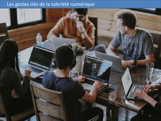 11
Les gestes clés de la sobriété numérique
 