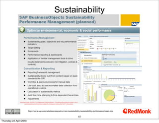 Sustainability




                         http://www.sap.com/solutions/executiveview/sustainability/sustainability-perfo...