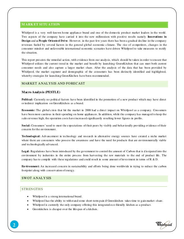 Whirpool Green Kitchen Report