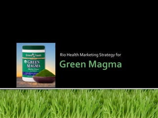 Rio Health Marketing Strategy for Green Magma 