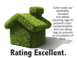 Rating Excellent.
Color-code our
washable,
reusable
microfiber
cleaning rags to
prevent cross-
contamination
and use damp
...