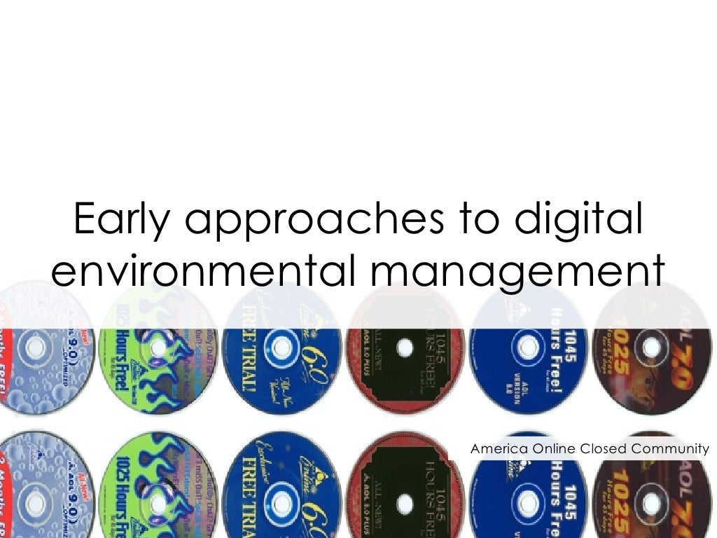 Early approaches to digital environmental