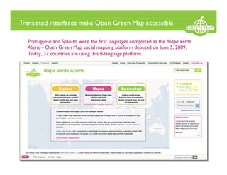 Translated interfaces make Open Green Map accessible
Portuguese and Spanish were the first languages completed as the Mapa...