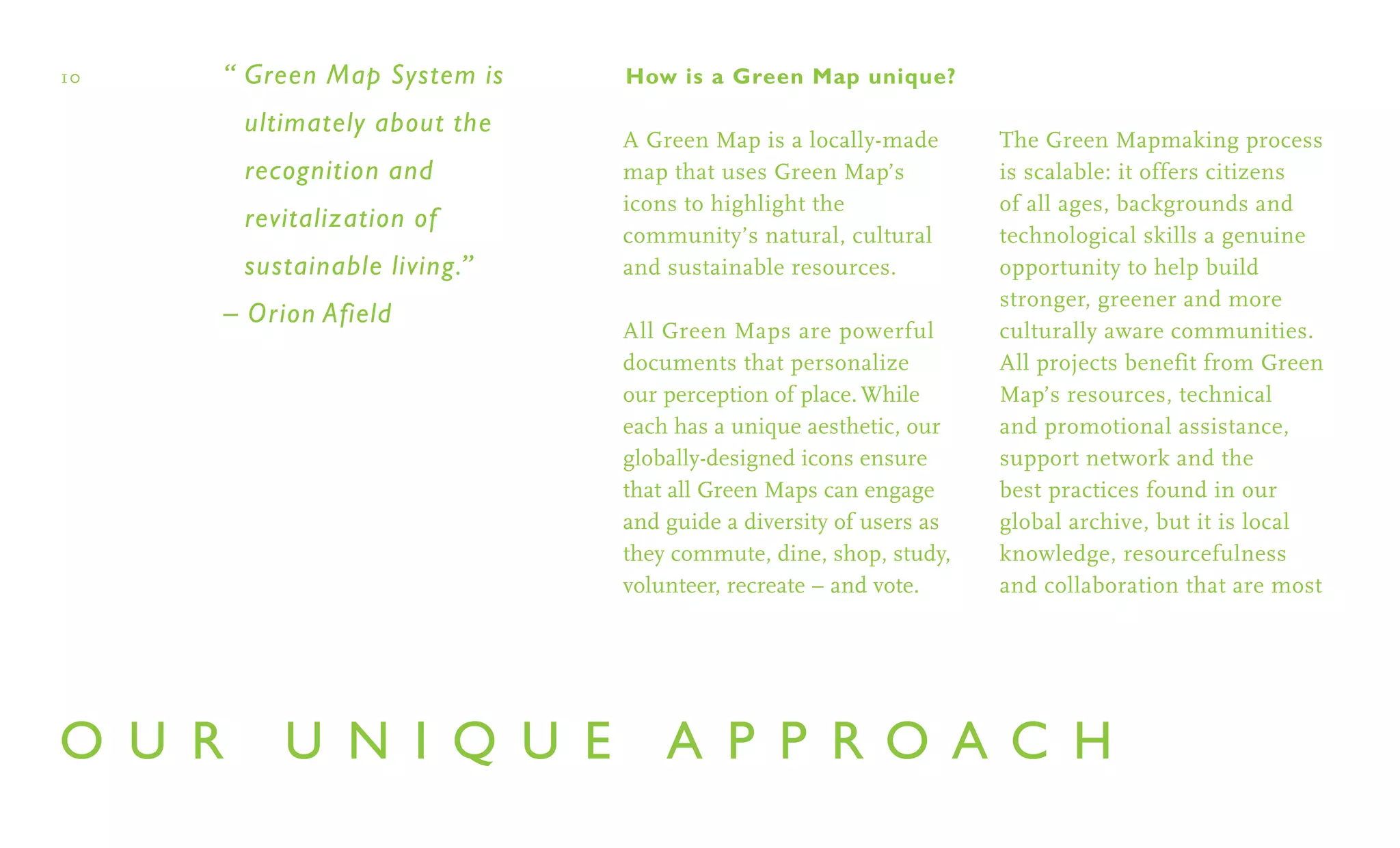 Green Map System Brochure