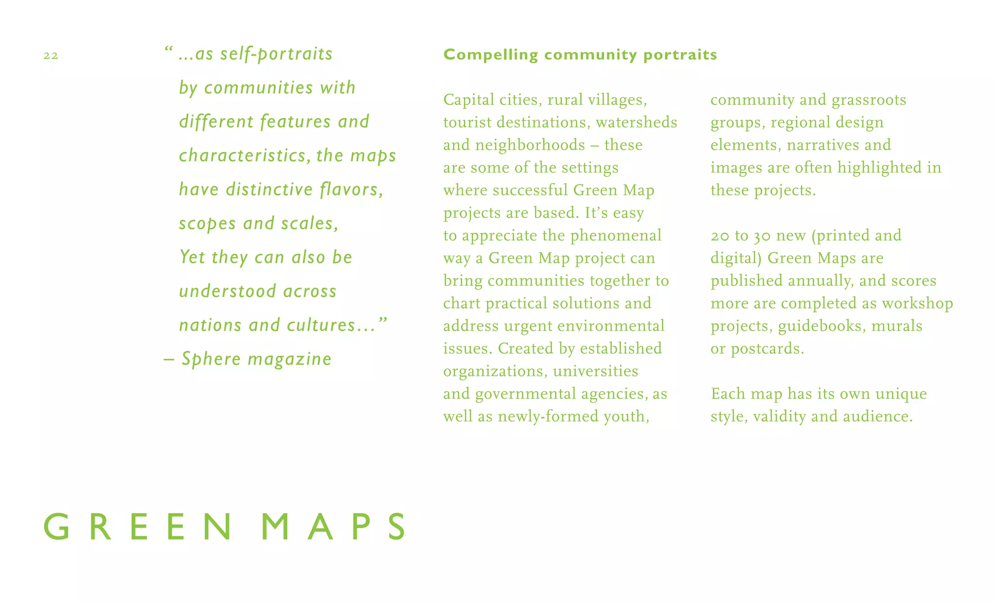 Green Map System Brochure
