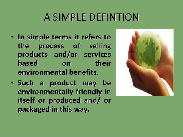 green marketing ppt