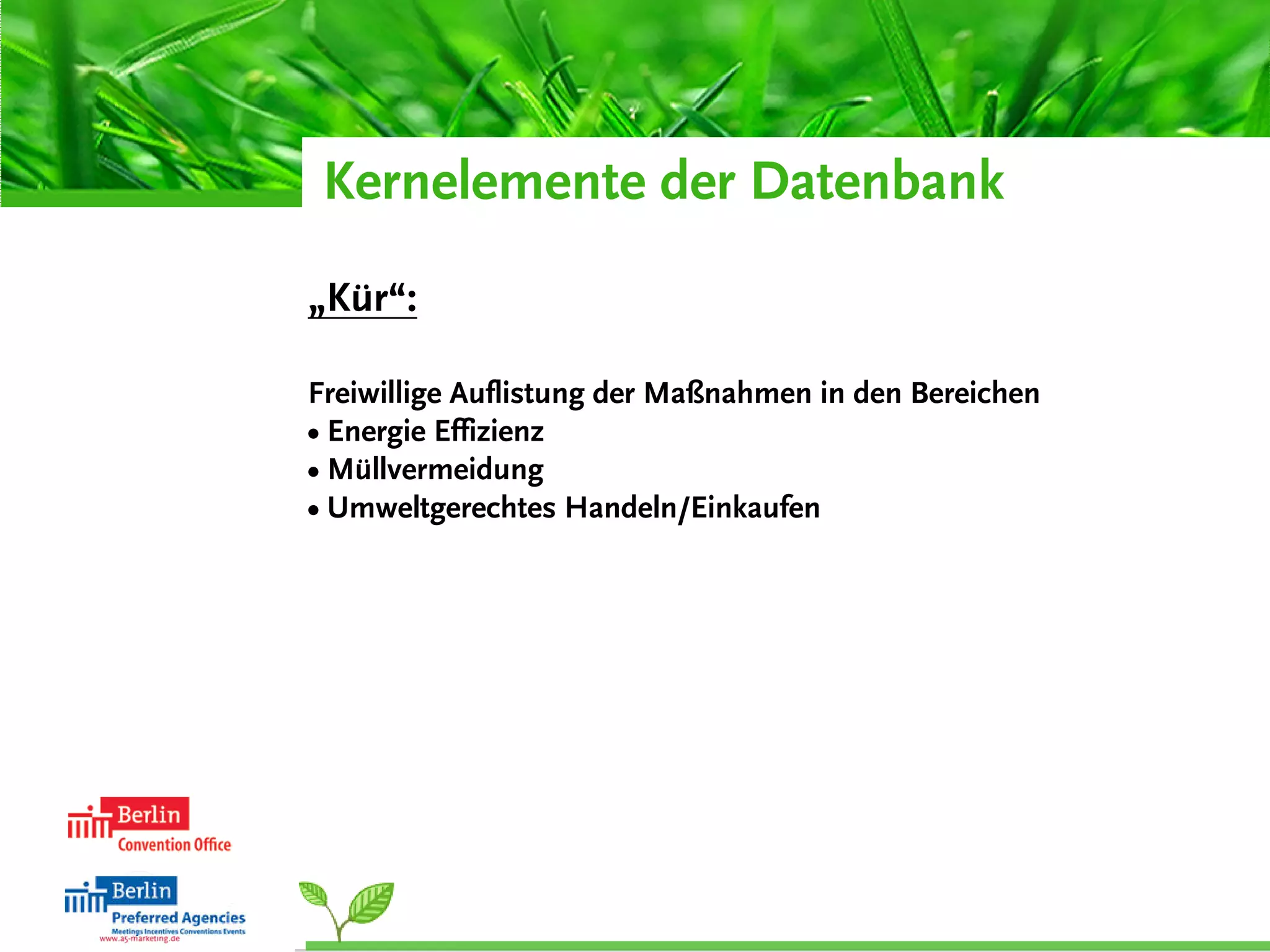 Green Meetings - How?