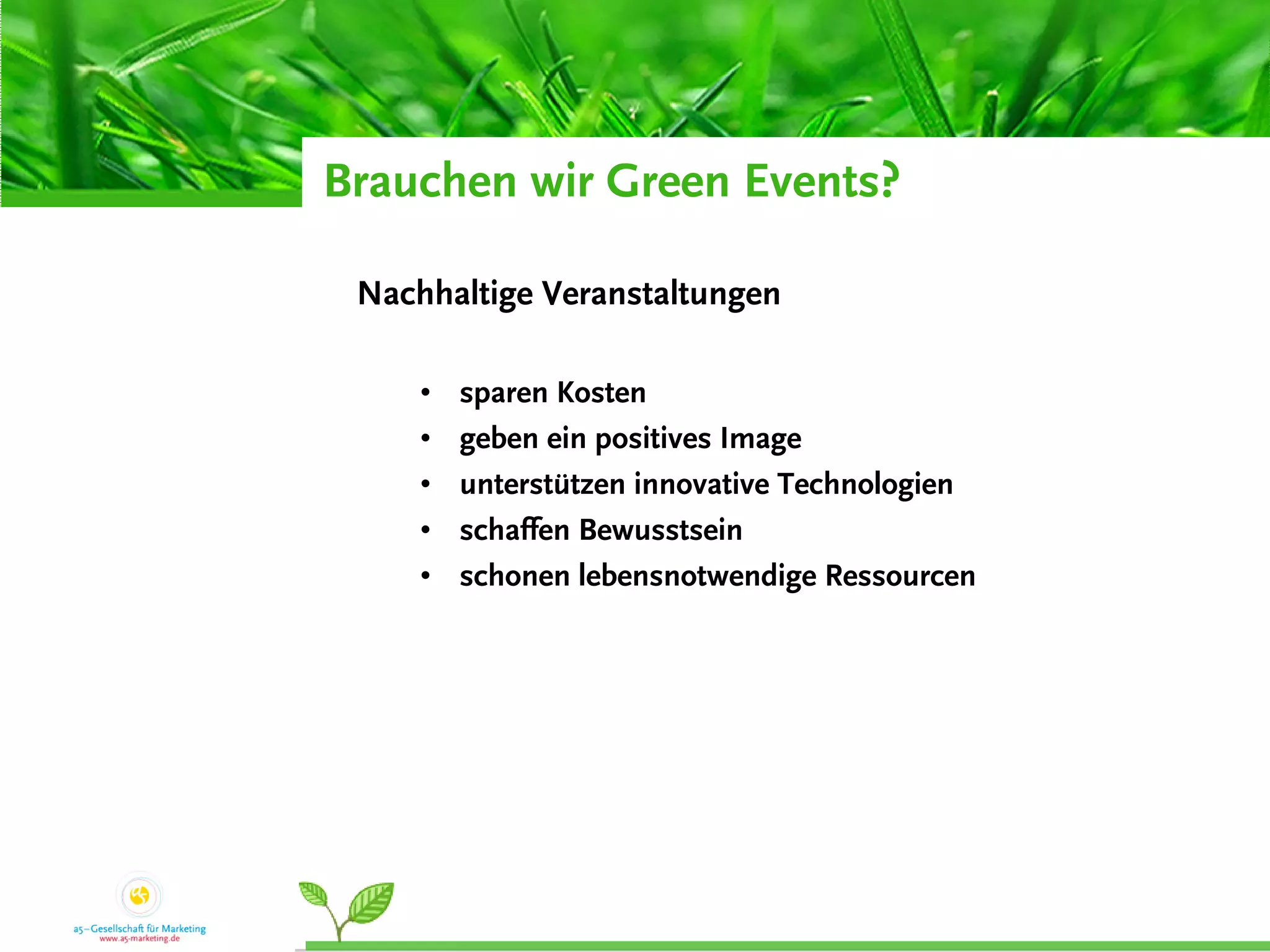 Green Meetings - How?