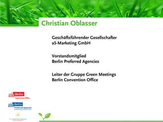 Green Meetings - How?