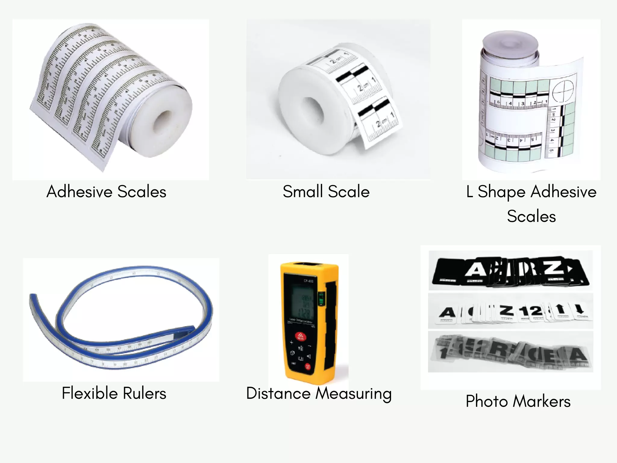 Adhesive Scales Small Scale L Shape Adhesive
Scales
Flexible Rulers Distance Measuring
Photo Markers
 