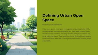 Principles and Ecological Perspectives on Urban Landscape and Open ...