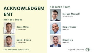 Green Modern Sustainable Development Goals Progress Report Presentation ...