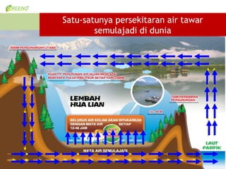 Satu-satunya persekitaran air tawar
        semulajadi di dunia
 
