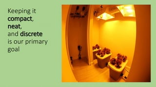 Keeping it
compact,
neat,
and discrete
is our primary
goal
 