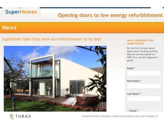 TRANSITIONING TOWARDS URBAN RESILIENCE AND SUSTAINABILITY
ENGAGING LOCAL COMMUNITIES
AND HOUSEHOLDS
 