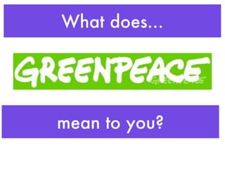 What does... mean to you?