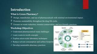 Green Pharmacy Workshop: Sustainable Pharmaceutical Practices for ...