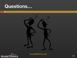 Questions… beyondefficiency.org  
