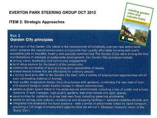 EVERTON PARK STEERING GROUP OCT 2012

ITEM 2: Strategic Approaches
 
