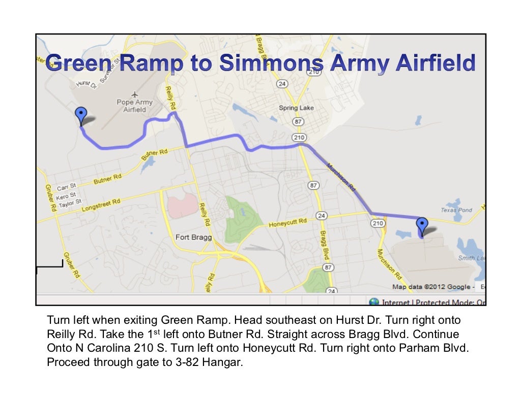 Green Ramp Directions and Maps