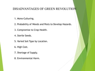 Green revolution in India | PPT