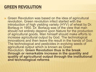 Green revolution in pakistan A Presentation By Mr Allah Dad Khan ...