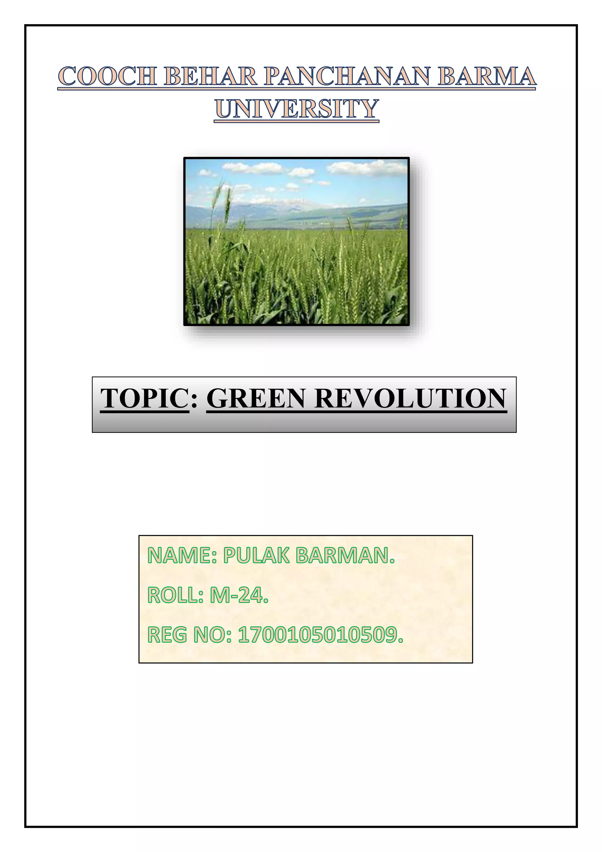Green revolution | PDF