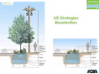 12




LID Strategies
 Bioretention
 