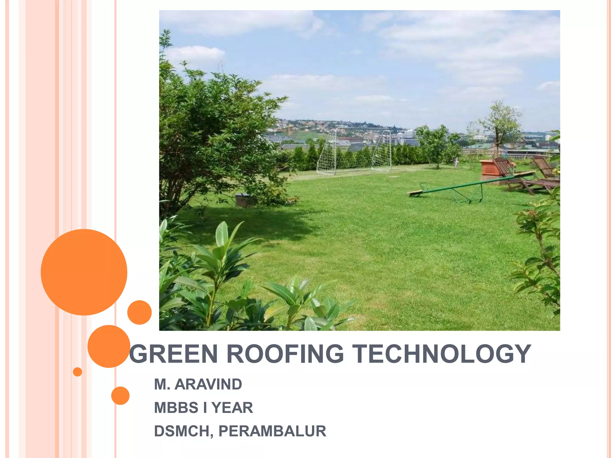 View of Green roof presentation | PPTX