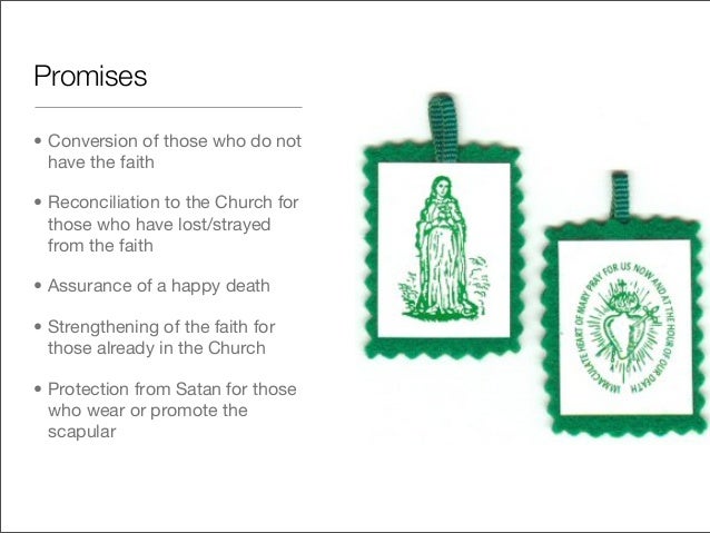 Image result for green scapular promises