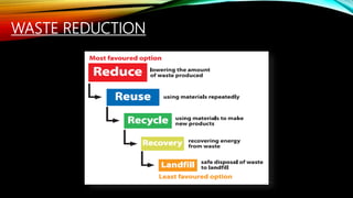 WASTE REDUCTION
 