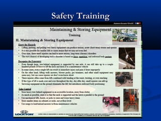 Safety TrainingSafety Training
 