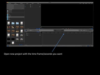 Open new project with the time frame/seconds you want
 