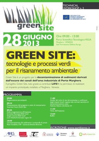 GREEN SITE: tecnologie e processi verdi per il risanamento ambientale