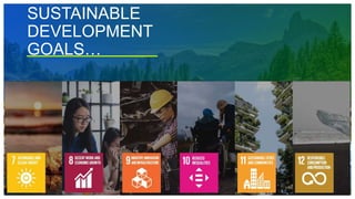 SUSTAINABLE
DEVELOPMENT
GOALS…
12
 