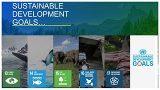 SUSTAINABLE
DEVELOPMENT
GOALS…
13
 