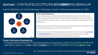Gartnerも注目するグリーンソフトウェアの実現に向けて (Green Software Foundation Global Summit