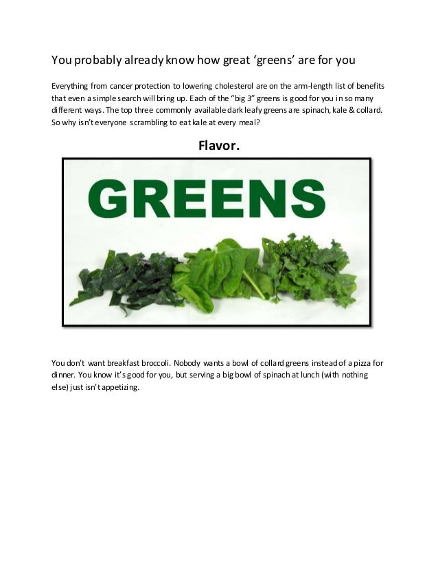 The Secret to Making Great Healthy Greens Taste Like What You Really Want