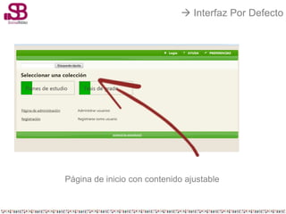  Interfaz Por Defecto




Página de inicio con contenido ajustable
 