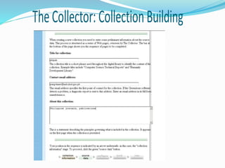 Greenstone digital library